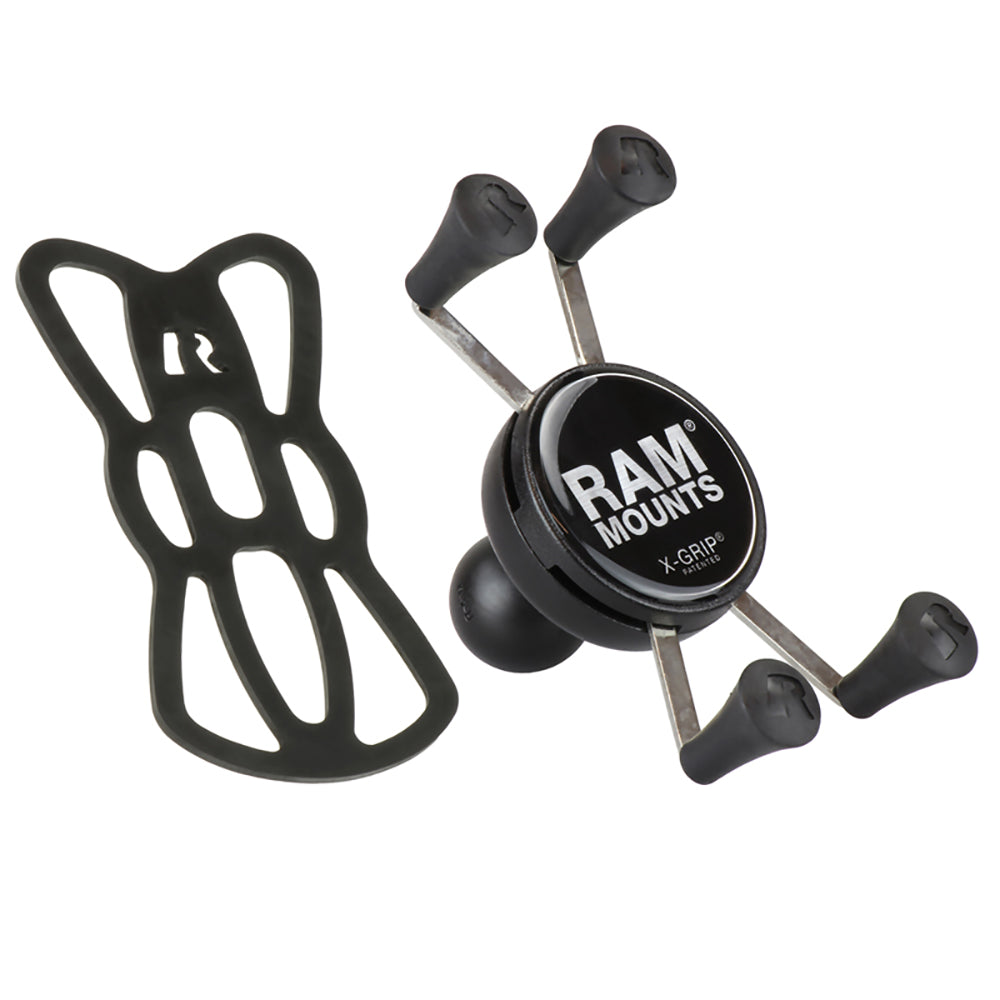 RAM Mount X-Grip Large Phone Holder with Ball and Vibe-Safe Adapter