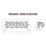 RIGID Industries Radiance + 10" Light Bar - RGBW [210053]