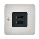 Scanstrut TILE USB-C Interior Charging Socket - 12/24V - Stainless Steel Bezel [SC-TILE-21]