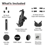 Ram Mount RAM Quick-Grip Pro Phone Holder w/Ball  Vibration Damper [RAM-HOL-PD5BVU]