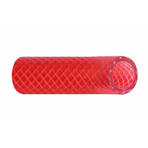 Trident Marine 3/4" Reinforced PVC (FDA) Hot Water Feed Line Hose - Drinking Water Safe - Translucent Red - Sold by the Foot [166-0346-FT]