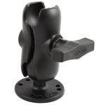 RAM Mount 1.5" Ball Short Arm w/2.5" Round Base [RAM-103U-B]