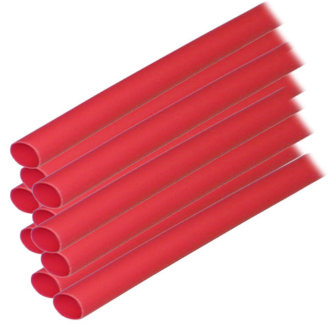 Ancor Adhesive Lined Heat Shrink Tubing (ALT) - 1/4" x 12" - 10-Pack - Red [303624]