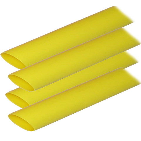 Ancor Adhesive Lined Heat Shrink Tubing (ALT) - 3/4" x 12" - 4-Pack - Yellow [306924]
