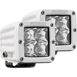 RIGID Industries D-Series PRO Hybrid-Spot LED - Pair - White [602213]