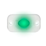 HEISE Marine Auxiliary Accent Lighting Pod - 1.5" x 3" - White/Green [HE-ML1G]