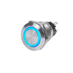 Blue Sea 4160 SS Push Button Switch - Off-On - Blue - 10A [4160]