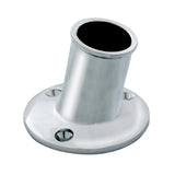 Whitecap Top-Mounted Flag Pole Socket CP/Brass - 1" ID [S-5002]