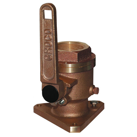 GROCO 3/4" Bronze Flanged Full Flow Seacock [BV-750]