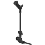 RAM Mount Universal No-Drill RAM POD HDVehicle Mount w/Double Socket Arm  2.5" Round Base AMPs Hole Pattern [RAM-316-HD-18-202U]