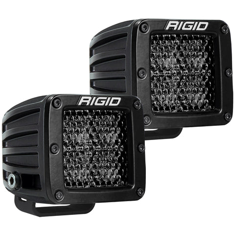 RIGID Industries D-Series Pro Spot Diffused Midnight Surface Mount - Pair [202513BLK]