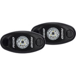 RIGID Industries A-Series Black Low Power LED Light Pair - Amber [482343]