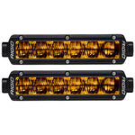 RIGID Industries 6" SR-Series SAE Compliant Fog Light - Black w/Yellow Light [906704]