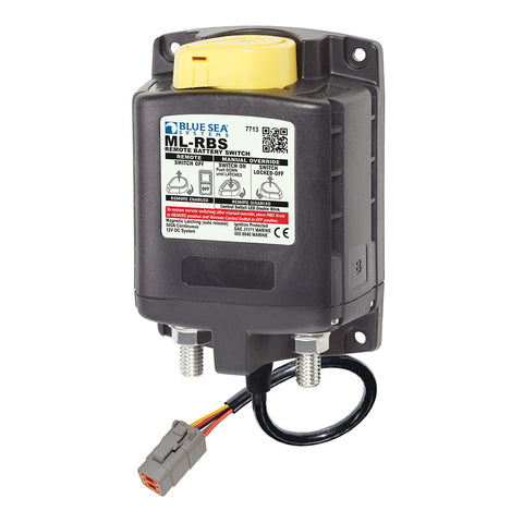 Blue Sea 7713100 ML-RBS Remote Battery Switch w/Manual Control Auto Release  Deutsch Connector - 12V [7713100]