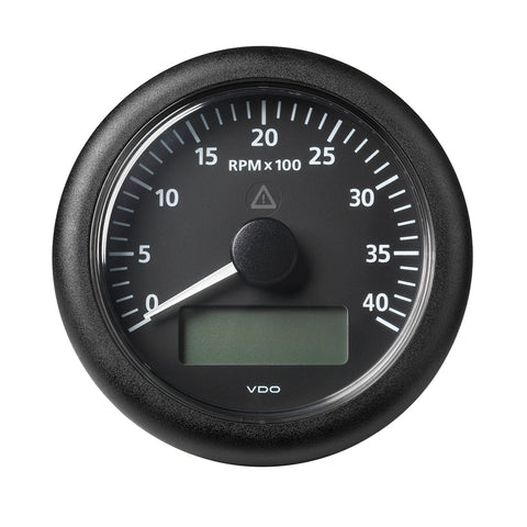 Veratron 3-3/8" (85MM) ViewLine Tach w/Multifunction Display - 0 to 4000 RPM - Black Dial  Bezel [A2C59512391]