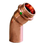 Viega ProPress 1-1/4" - 45 Copper Elbow - Street/Press Connection - Smart Connect Technology [77063]