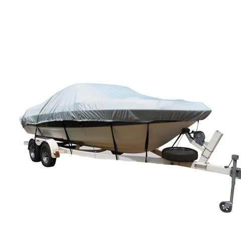 Carver Flex-Fit PRO Polyester Size 11 Boat Cover f/V-Hull Center Console Fishing Boats - Grey [79011]