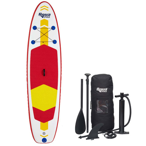 Aqua Leisure 10 Inflatable Stand-Up Paddleboard Drop Stitch w/Oversized Backpack f/Board  Accessories [APR20925]