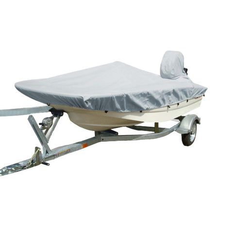 Carver Sun-DURA Styled-to-Fit Boat Cover f/13.5 Whaler Style Boats with Side Rails Only - Grey [71513S-11]