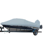 Carver Sun-DURA Styled-to-Fit Boat Cover f/15.5 V-Hull Runabout Boats w/Windshield  Hand/Bow Rails - Grey [77015S-11]