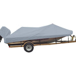 Carver Sun-DURA Styled-to-Fit Boat Cover f/16.5 Wide Style Bass Boats - Grey [77216S-11]
