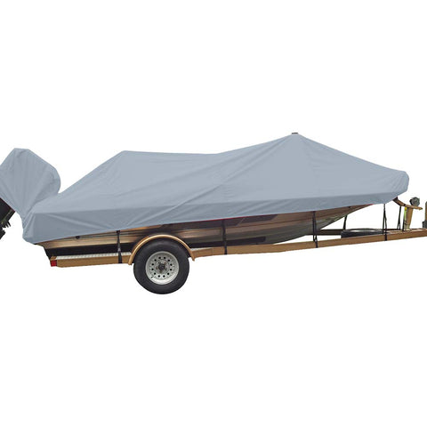 Carver Sun-DURA Styled-to-Fit Boat Cover f/16.5 Wide Style Bass Boats - Grey [77216S-11]