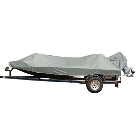 Carver Poly-Flex II Extra Wide Series Styled-to-Fit Boat Cover f/18.5 Jon Style Bass Boats - Grey [77818EF-10]