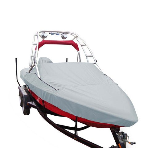 Carver Sun-DURA Specialty Boat Cover f/19.5 V-Hull Runabouts w/Tower - Grey [97019S-11]