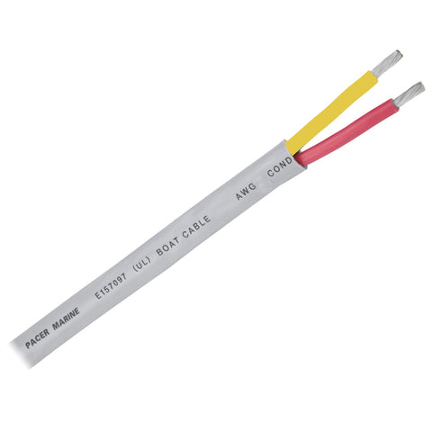 Pacer 12/2 AWG Round Safety Duplex Cable - Red/Yellow - 100 [WR12/2RYW-100]