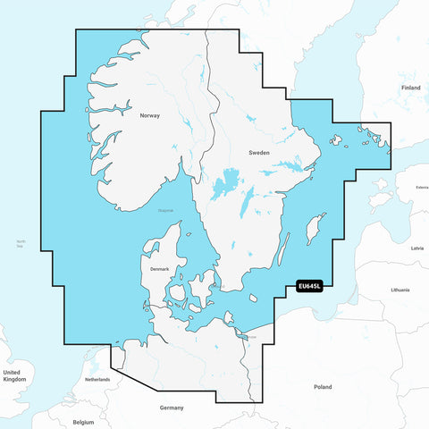 Garmin Navionics+ NSEU645L - Skagerrak  Kattegat - Marine Chart [010-C1274-20]
