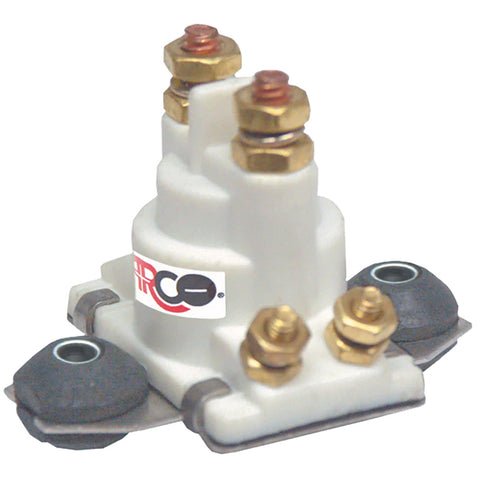 ARCO Marine Outboard Solenoid w/Flat Isolated Base  White Housing [SW097]