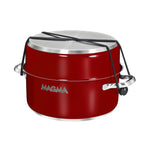 Magma Nestable 10 Piece Induction Non-Stick Enamel Finish Cookware Set - Magma Red [A10-366-MR-2-IN]