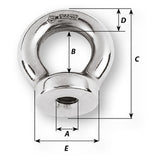 Wichard 12mm Eye Nut - Thread M16 x 200mm [6368W]