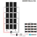 4800 WATT 48 VOLT Monocrystalline Solar Kit