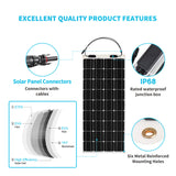 100 Watt 12 Volt Flexible Monocrystalline Solar Panel