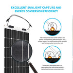 100 Watt 12 Volt Flexible Monocrystalline Solar Panel