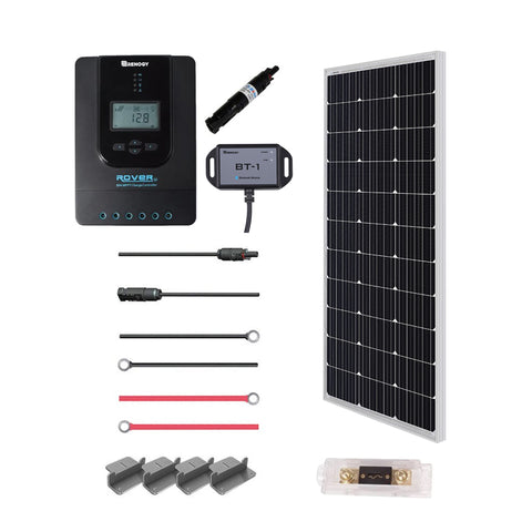 New 100 Watt 12 Volt Solar Premium Kit