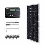 100W 12V Monocrystalline Solar Starter Kit w/Wanderer 10A Charge Controller